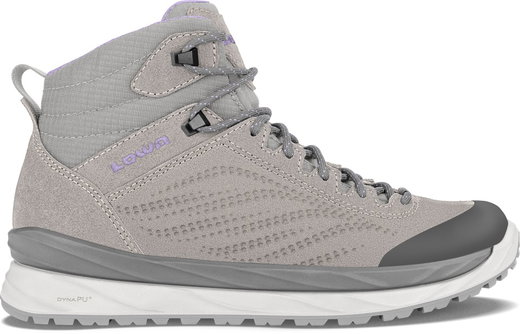 Lowa Alltag-Travelschuhe Malta Mid GTX (Veloursleder, wasserdicht) hellgrau Damen