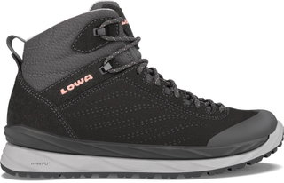 Lowa Alltag-Travelschuhe Malta Mid GTX (Veloursleder, wasserdicht) anthrazitgrau Damen