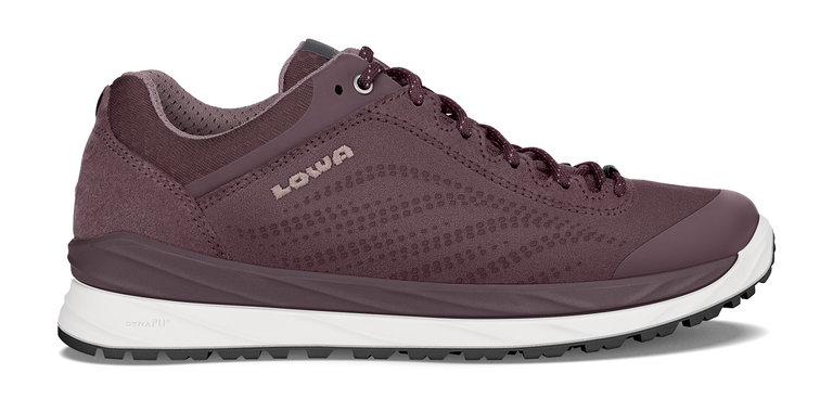 Lowa Alltag-Travelschuhe Malta Low GTX (Veloursleder, wasserdicht) graperot/rose Damen