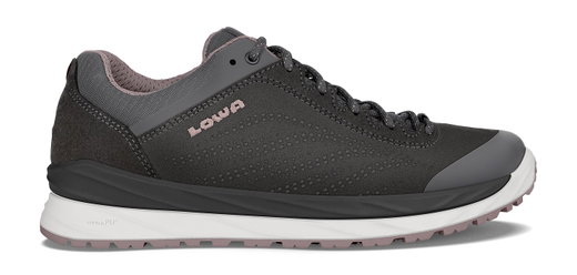 Lowa Alltag-Travelschuhe Malta Low GTX (Veloursleder, wasserdicht) anthrazitgrau/rose Damen