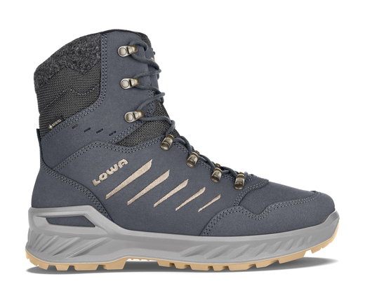 Lowa Winterstiefel Nabucco GTX (wasserdicht) Veloursleder stahlblau/beige Herren