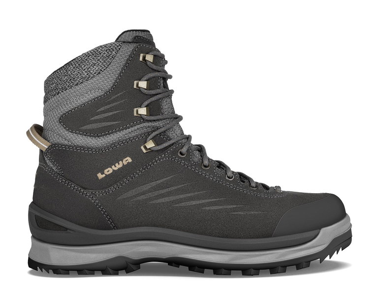 Lowa Winterstiefel Callisto GTX (Veloursleder, wasserdicht) anthrazitgrau/ocker Herren
