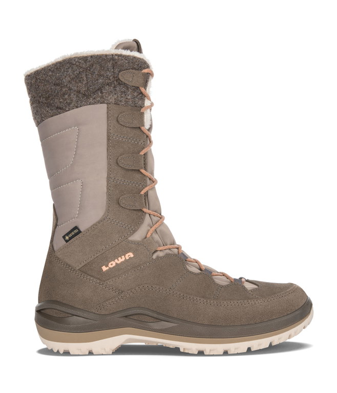 Lowa Winterstiefel Alba III GTX (Veloursleder, wasserdicht) nelkenbraun/aprikose Damen