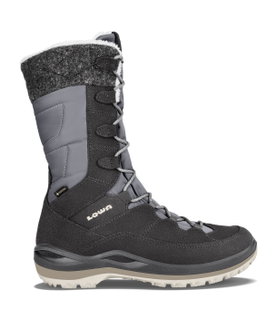 Lowa Winterstiefel Alba III GTX (Veloursleder, wasserdicht) anthrazitgrau/champagn Damen