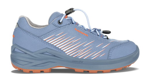Lowa Wanderschuhe Zirrox Low GTX (Multifunktion, wasserdicht) skyblau/orange Kleinkinder