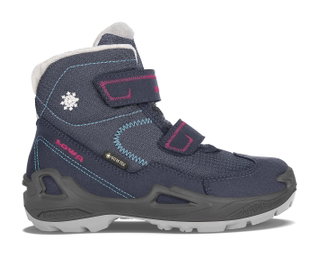 Lowa Winterschuhe Milo GTX (wasserdicht) navyblau/magenta Kinder