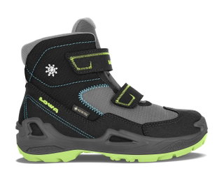 Lowa Winterschuhe Milo GTX (wasserdicht) schwarz/türkis Kinder