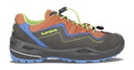 Lowa Multifunktionsschuhe Robin EVO GTX Low (wasserdicht, Veloursleder) graphitgrau/blau Kinder