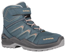 Lowa Winterschuhe Maddox Warm GTX Kid (wasserdicht) petrolblau/rose Kinder