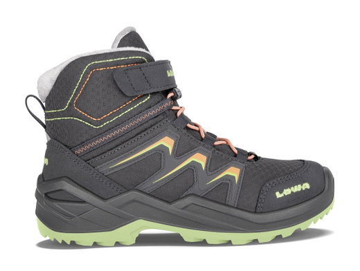 Lowa Winterschuhe Maddox Warm GTX Kid (wasserdicht) graphitgrau/mint Kinder