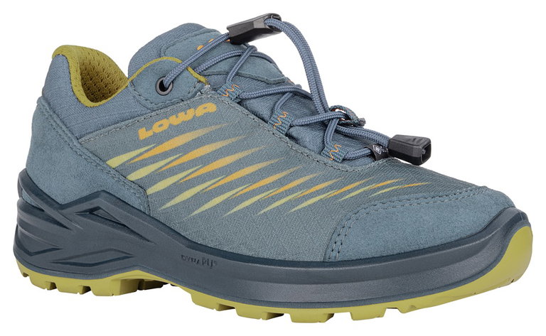 Lowa Multifunktionsschuhe Zirrox II GTX Low (wasserdicht, Textil/Synthetik) petrolblau/senf Kinder