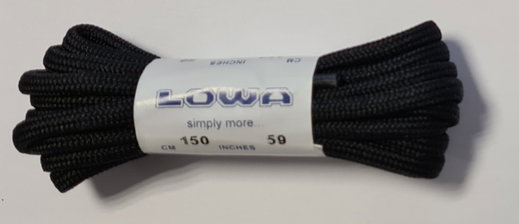 Lowa Schnürsenkel ATC (All Terrain Classic) für MID Schuhe 9999 schwarz/schwarz 150cm