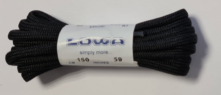 Lowa Schnürsenkel ATC (All Terrain Classic) für MID Schuhe 9999 schwarz/schwarz 150cm