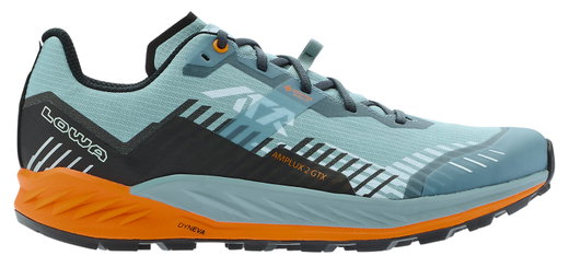 Lowa Trail-Laufschuhe Amplux 2 GTX (wasserdicht) rauchblau/orange Herren