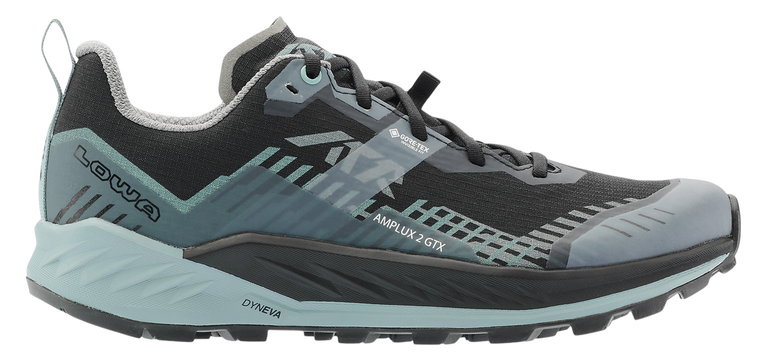 Lowa Trail-Laufschuhe Amplux 2 GTX (Textil/Synthetik, wasserdicht) schwarz/rauchblau Damen