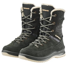Lowa Winterstiefel Bianca High GTX (Veloursleder/Textil, wasserdicht) 2025 anthrazitgrau/champagner Kinder