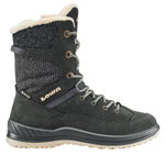 Lowa Winterstiefel Bianca High GTX (Veloursleder/Textil, wasserdicht) anthrazitgrau/champagner Kinder