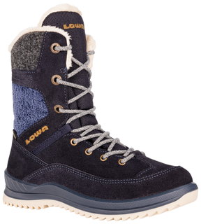 Lowa Winterstiefel Bianca High GTX (Veloursleder/Textil, wasserdicht) 2025 navyblau Kinder