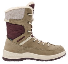 Lowa Winterstiefel Bianca High GTX (Veloursleder/Textil, wasserdicht) 2025 sandbraun/rot Kleinkinder