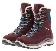 Lowa Winterstiefel Calceta EVO GTX (Veloursleder, wasserdicht) 2025 rot/navyblau Damen