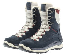 Lowa Winterstiefel Calceta EVO GTX (Veloursleder, wasserdicht) navyblau/beige Damen