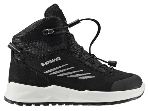 Lowa Winterschuhe Callisto Mid GTX (Textil/Synthetik, wasserdicht) schwarz/weiss Kinder