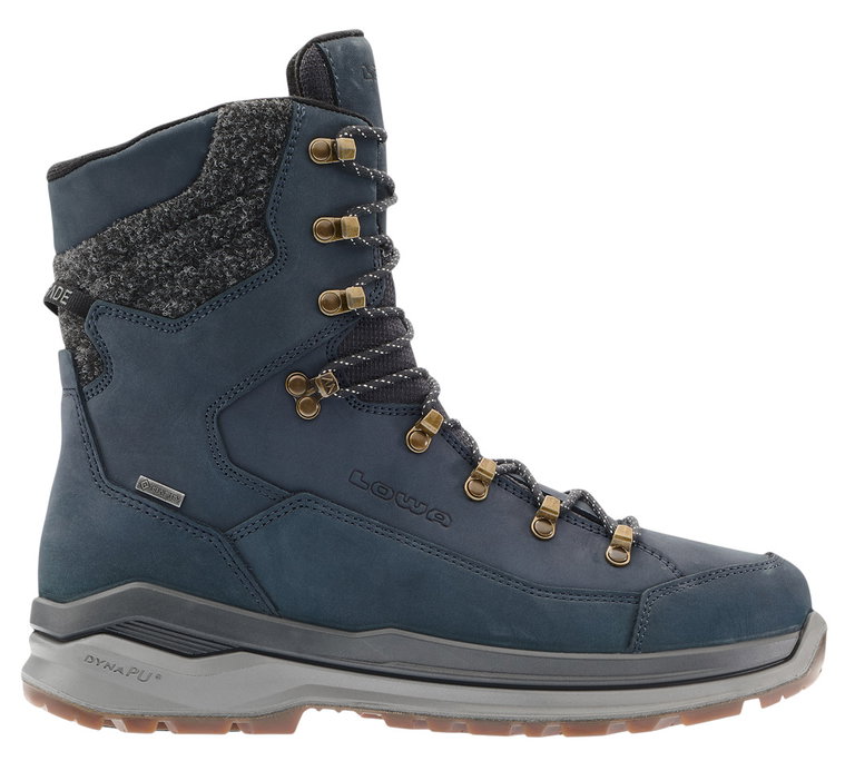 Lowa Winterstiefel Renegade Evo Ice GTX (Nubukleder/Textil, wasserdicht) navyblau/grau Herren