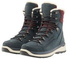 Lowa Winterstiefel Renegade Evo Ice GTX (Nubukleder/Textil, wasserdicht) navyblau/rot Damen