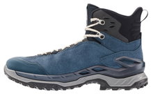 Lowa Innovo Mid GTX Hiking Shoes (All-Terrain, Suede, Waterproof) blue/grey Ladies