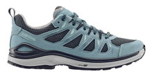 Lowa Wander-Travelschuhe Innox Evo II Low (All-Terrain, Synthetik/Textil) 2025 rauchblau/blau Damen