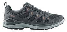 Lowa Wander-Travelschuhe Innox Evo II Low (All-Terrain, Synthetik/Textil) 2025 asphalt/lachs Damen