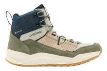 Lowa Kaloya Mid GTX Hiking Shoes (Nubuck Leather/Textile, waterproof) olive green/navy blue men's