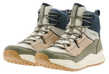 Lowa Kaloya Mid GTX Hiking Shoes (Nubuck Leather/Textile, waterproof) olive green/navy blue men's