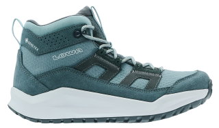 Lowa Wanderschuhe Kaloya Mid GTX (Nubukleder/Textil, wasserdicht) rauchblau/blau Damen