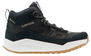 Lowa Wanderschuhe Kaloya Mid GTX (Nubukleder/Textil, wasserdicht) schwarz Damen