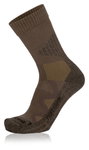 Lowa Wandersocke Crew 4-Season Pro (Merinowolle, hoher Tragekomfort) coyotebraun - 1 Paar