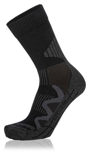 Lowa Hiking Sock Crew 4-Season Pro (Merino wool, high comfort) black - 1 pair