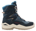 Lowa Winterstiefel Lino Hi GTX (Veloursleder/Textil, wasserdicht) navyblau/dune Kleinkinder
