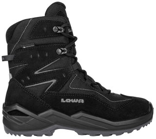 Lowa Winterstiefel Lino GTX High (Veloursleder/Textil, wasserdicht) 2025 schwarz/grau Kinder