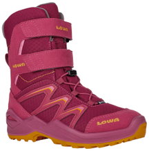 Lowa Winterstiefel Maddox Warm High GTX (Textil/Synthetik, wasserdicht) 2025 beere/aprikose Kinder