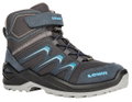 Lowa Winterschuhe Maddox Warm Mid GTX (Textil/Synthetik, wasserdicht) 2025 stahlblau Kinder