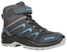 Lowa Winterschuhe Maddox Warm Mid GTX (Textil/Synthetik, wasserdicht) 2025 stahlblau Kinder