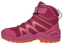 Lowa Winterschuhe Maddox Warm Mid GTX (Textil/Synthetik, wasserdicht) 2025 beere/orange Kinder