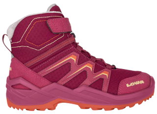 Lowa Winterschuhe Maddox Warm Mid GTX (Textil/Synthetik, wasserdicht) beere/orange Kinder