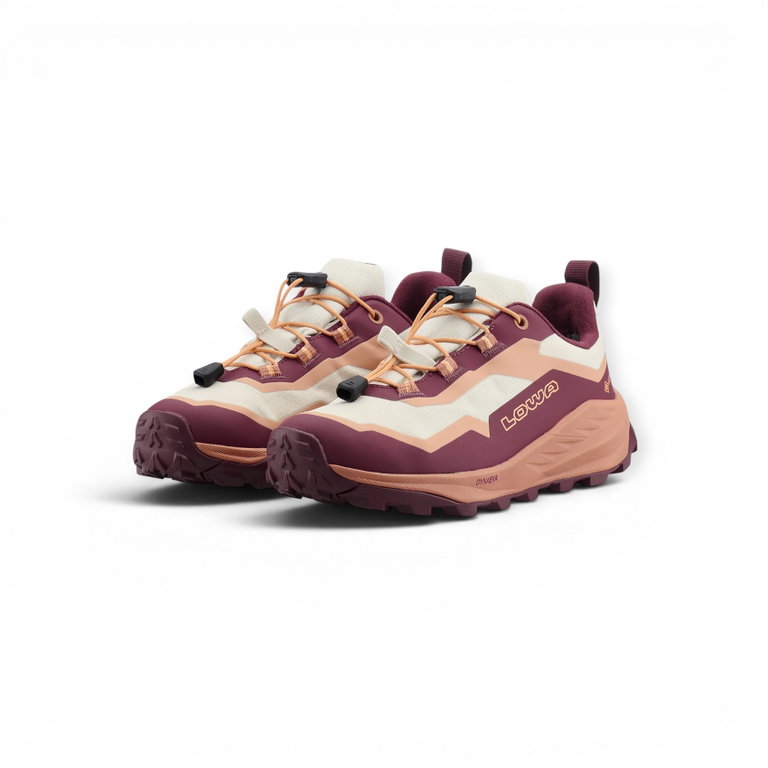 Lowa Multifunktionsschuhe Trailux GTX LO (wasserdicht, Textil/Synthetik) bordeaux/ton Kinder