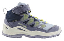 Lowa Wanderschuhe Maddox Pro Mid GTX Velcro Junior (Textil/Veloursleder, Klett­ver­schluss, wasserdicht) flieder/pflaume Kinder