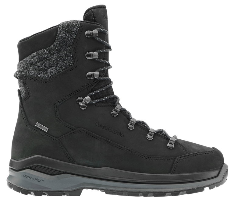 Lowa Winterstiefel Renegade Evo Ice GTX (Nubukleder/Textil, wasserdicht) schwarz/grau Herren