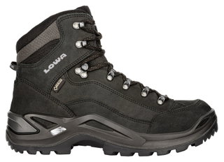 Lowa Wanderschuhe Renegade Mid GTX (All-Terrain, Nubukleder, wasserdicht) tiefschwarz Herren