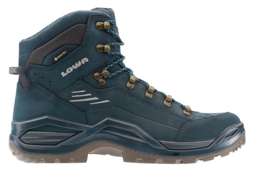 Lowa Wanderschuhe Renegade EVO Mid GTX (All-Terrain, Nubukleder, wasserdicht) navyblau/grau Herren
