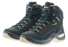 Lowa Wanderschuhe Renegade Evo Mid GTX (All-Terrain, Nubukleder, wasserdicht) navyblau/dune Damen